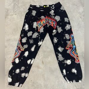 NWT Market Skelly Digital Mens Dunk White Spotted Sweatpants